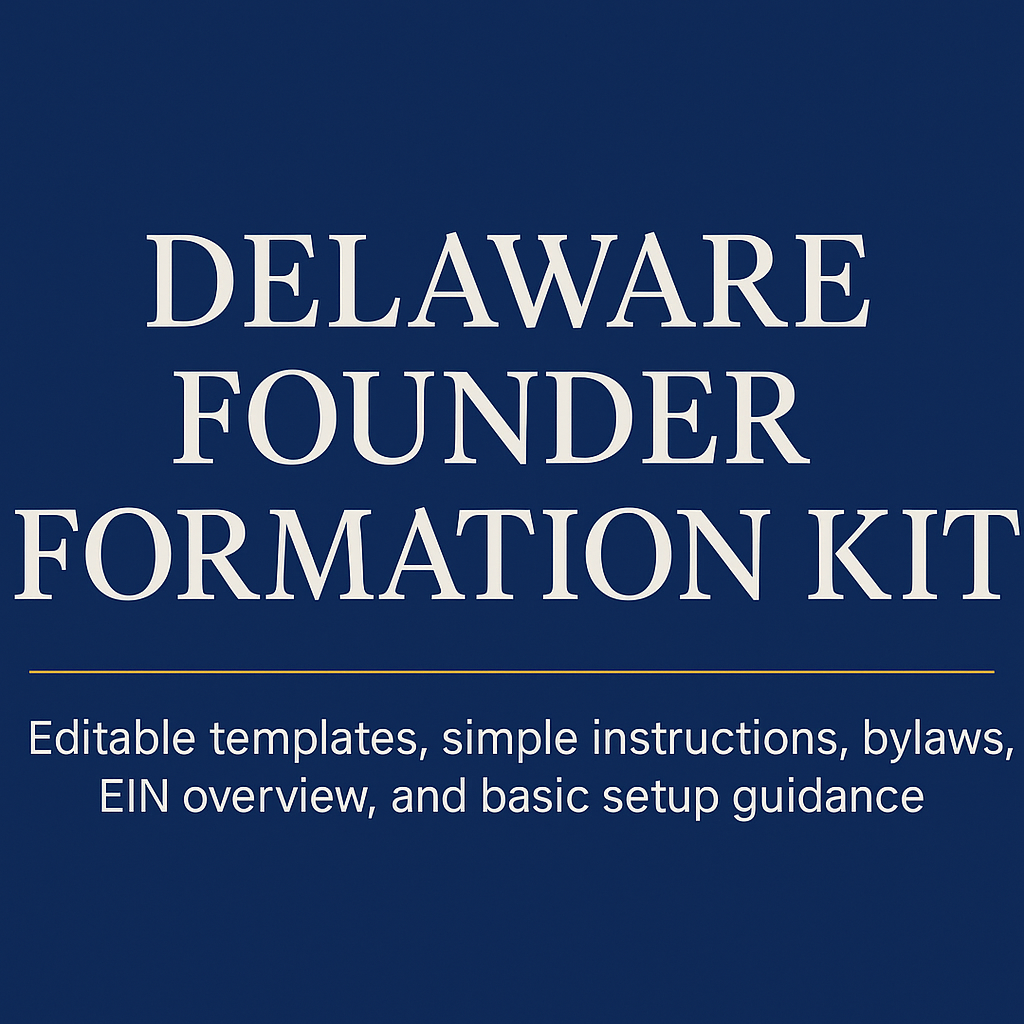 Delaware Founder Formation Kit
