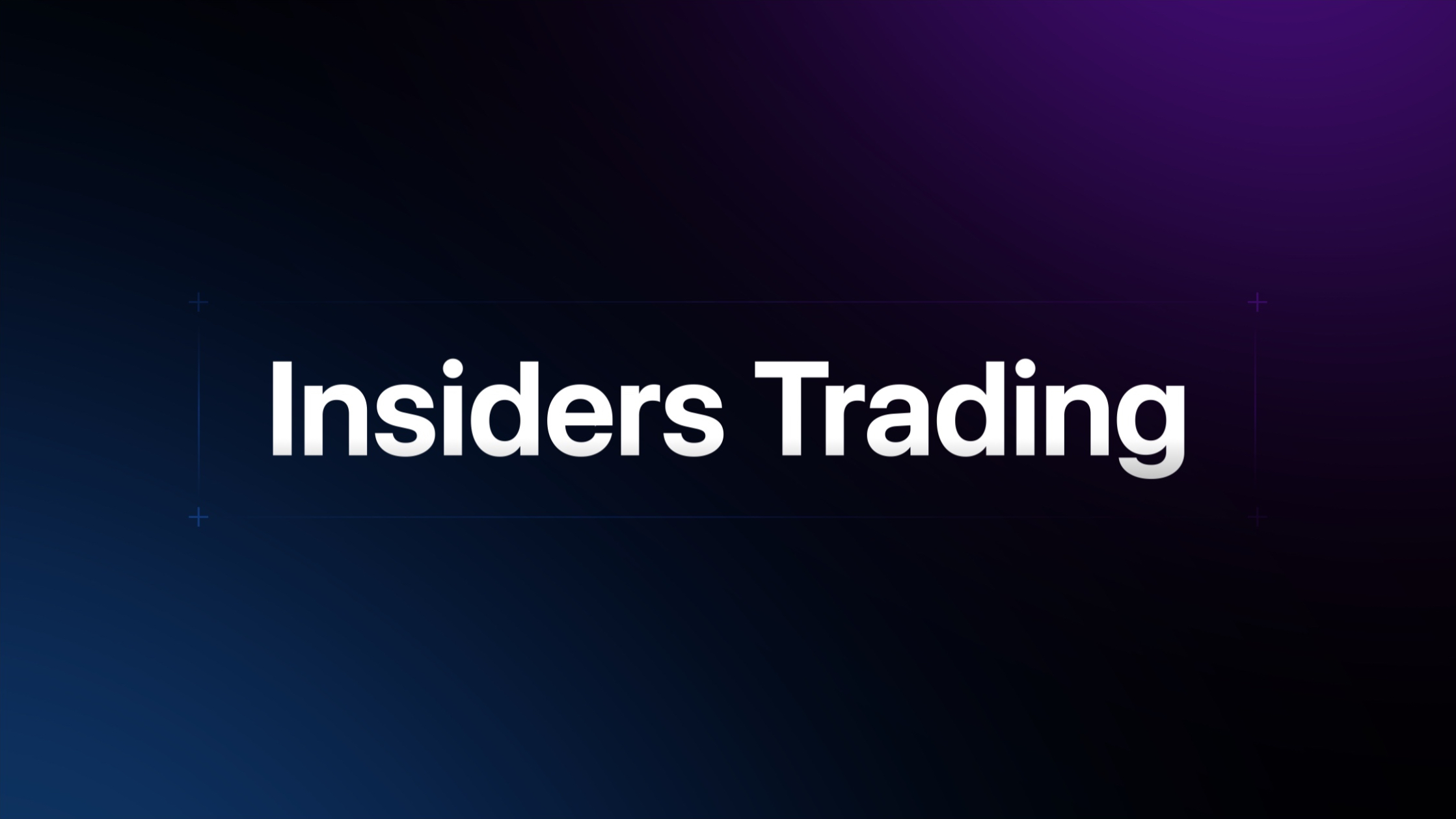 Insiders