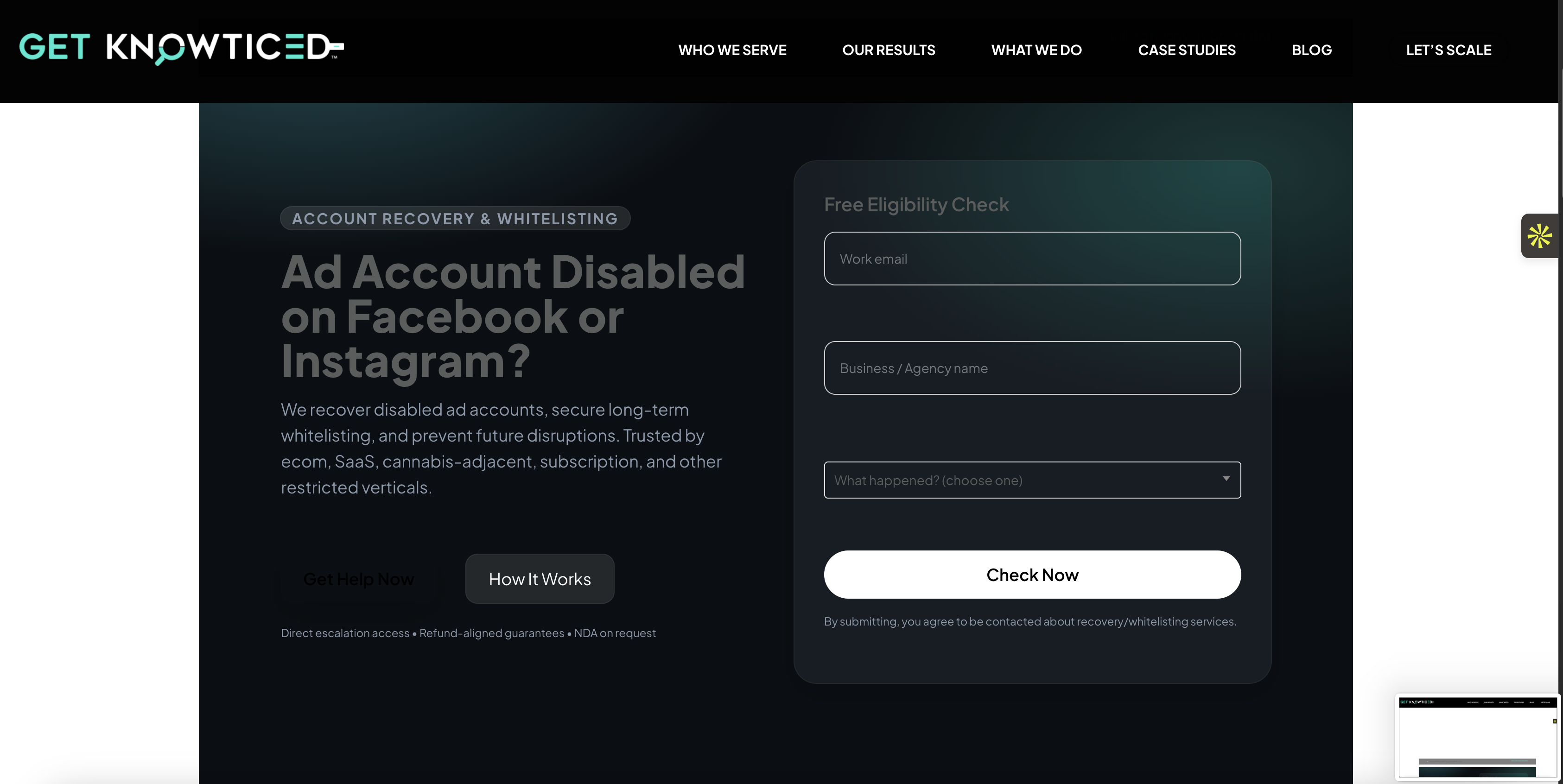 Get Knowticed - Account Help