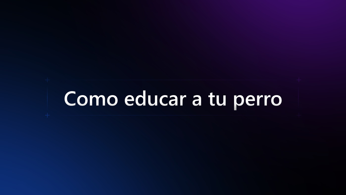 guia para educar a tu perro 