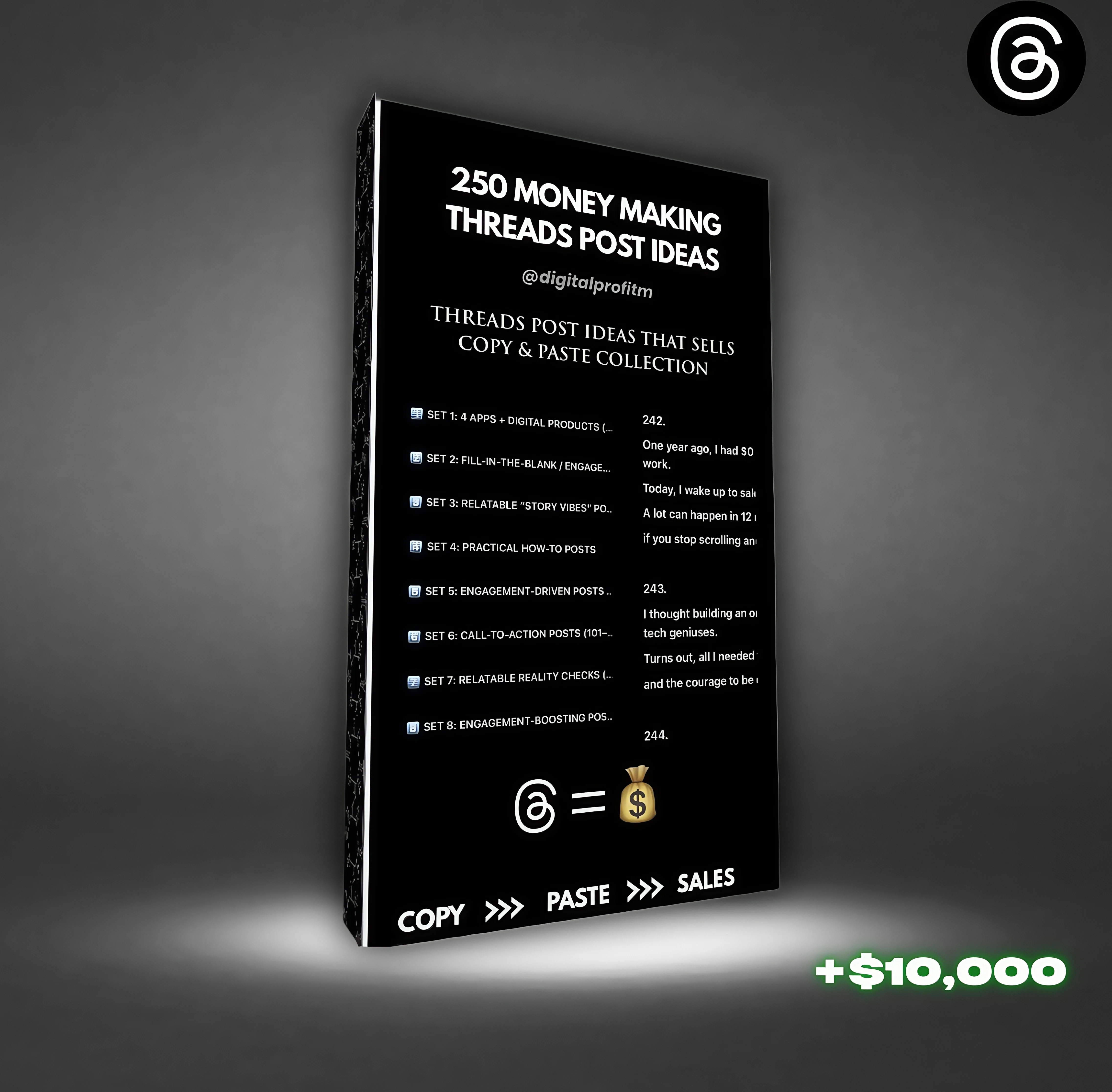 250 Money Making Threads Post 
