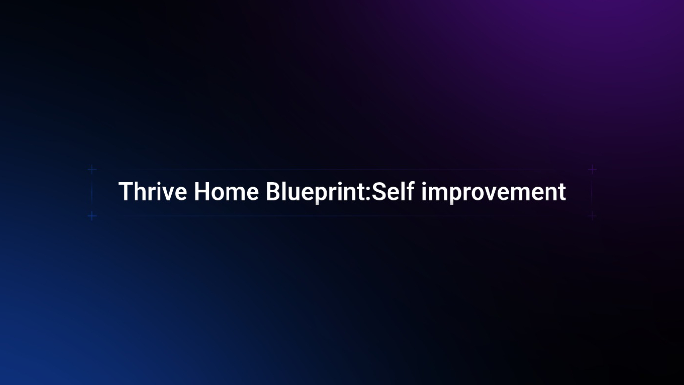 Thrive Home Blueprint