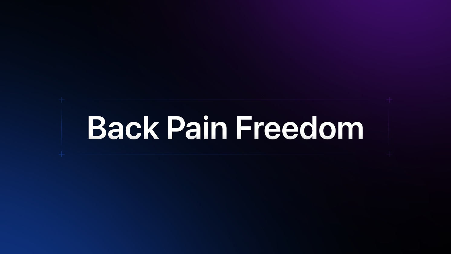 Back Pain Freedom