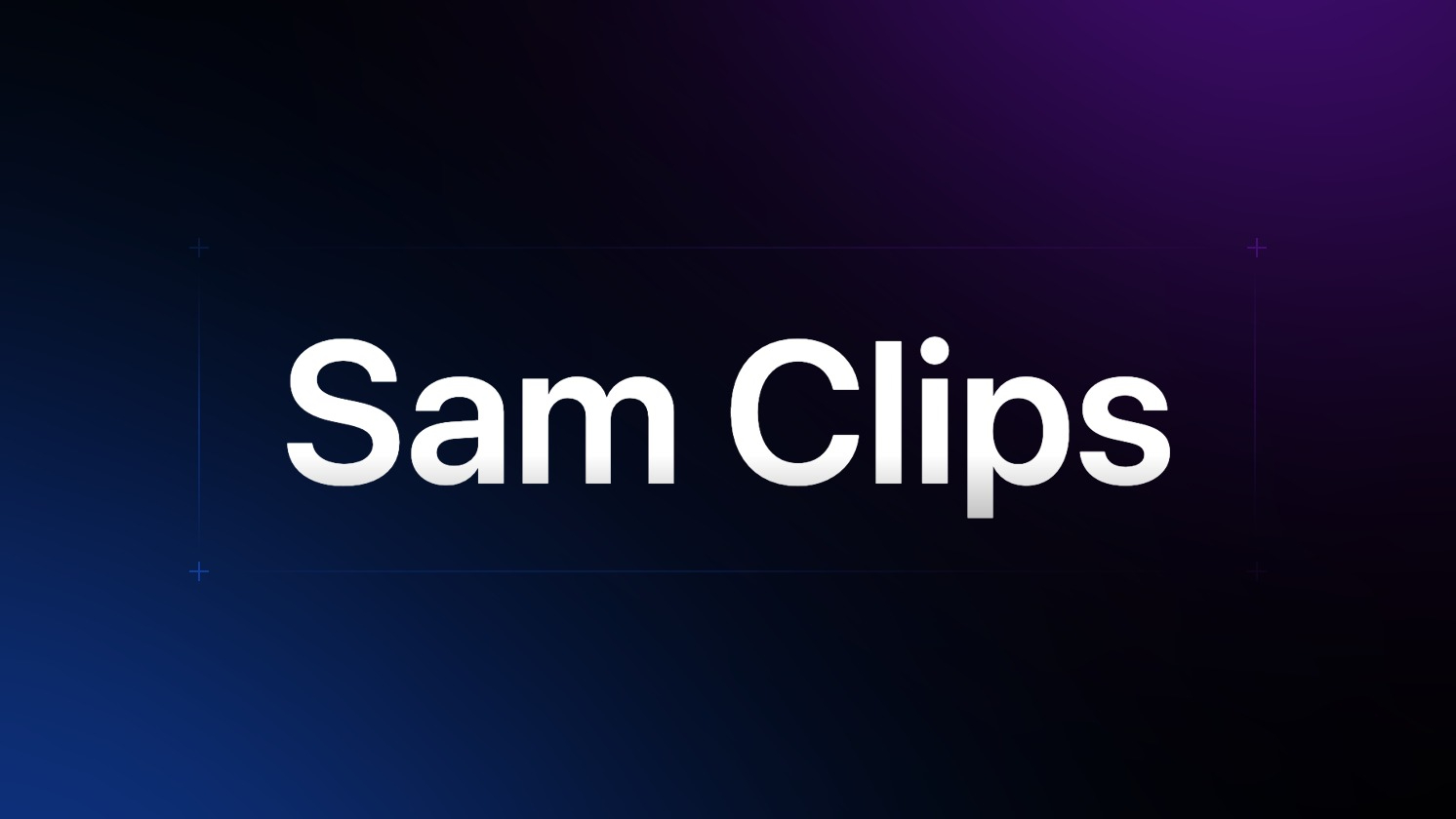 Sam Editing Course