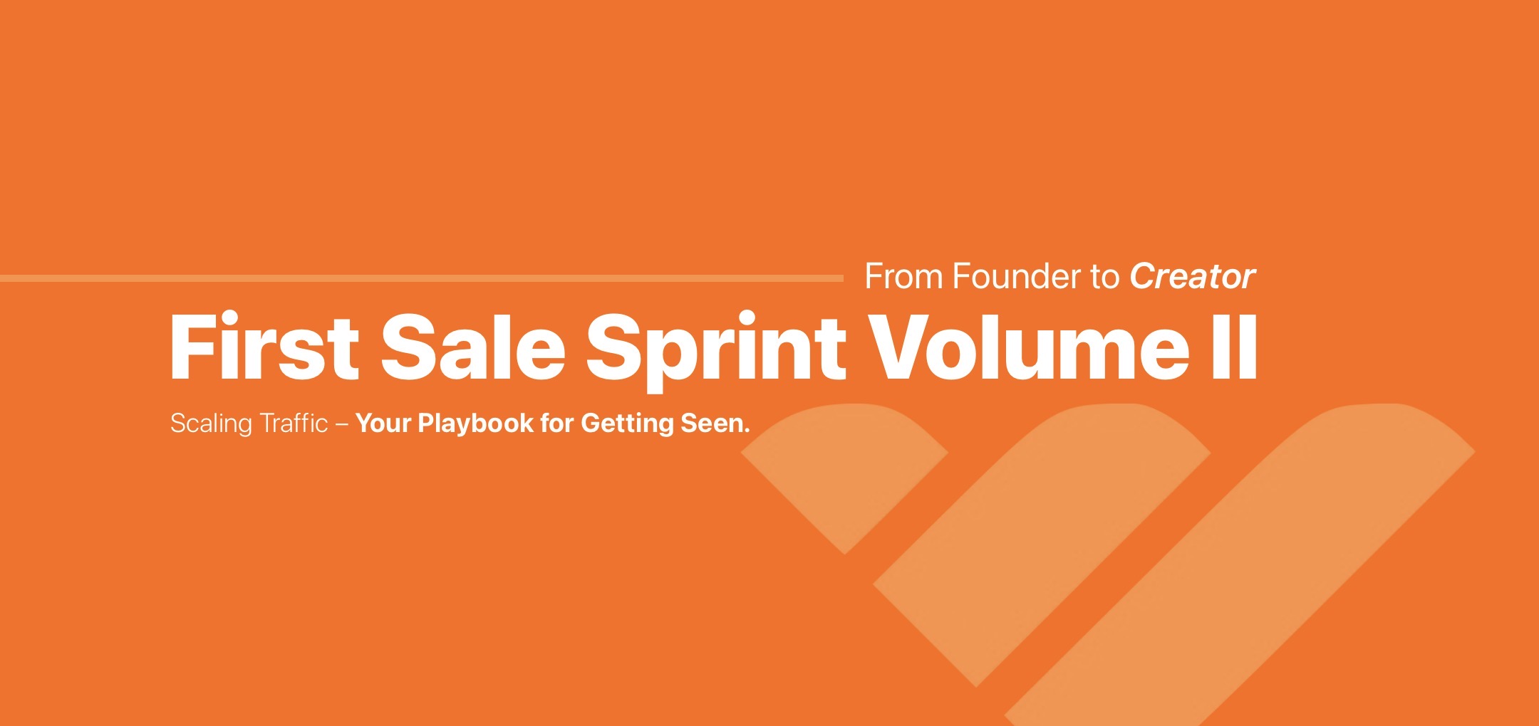 First Sale Sprint Volume II
