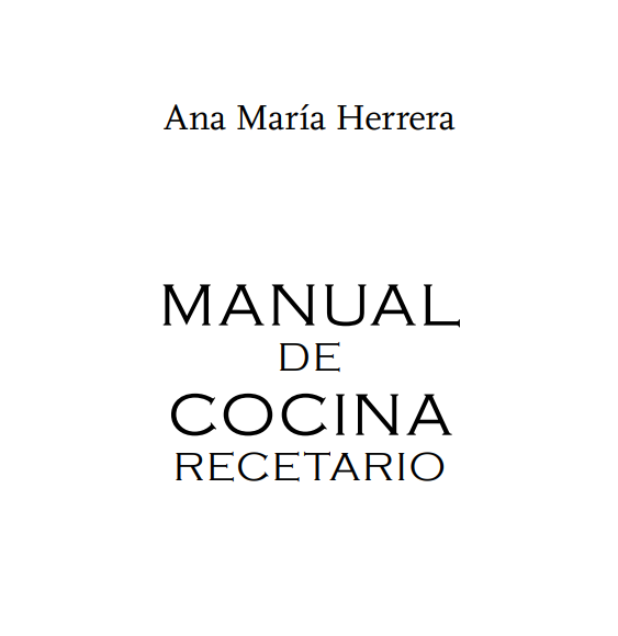 libro de cocina