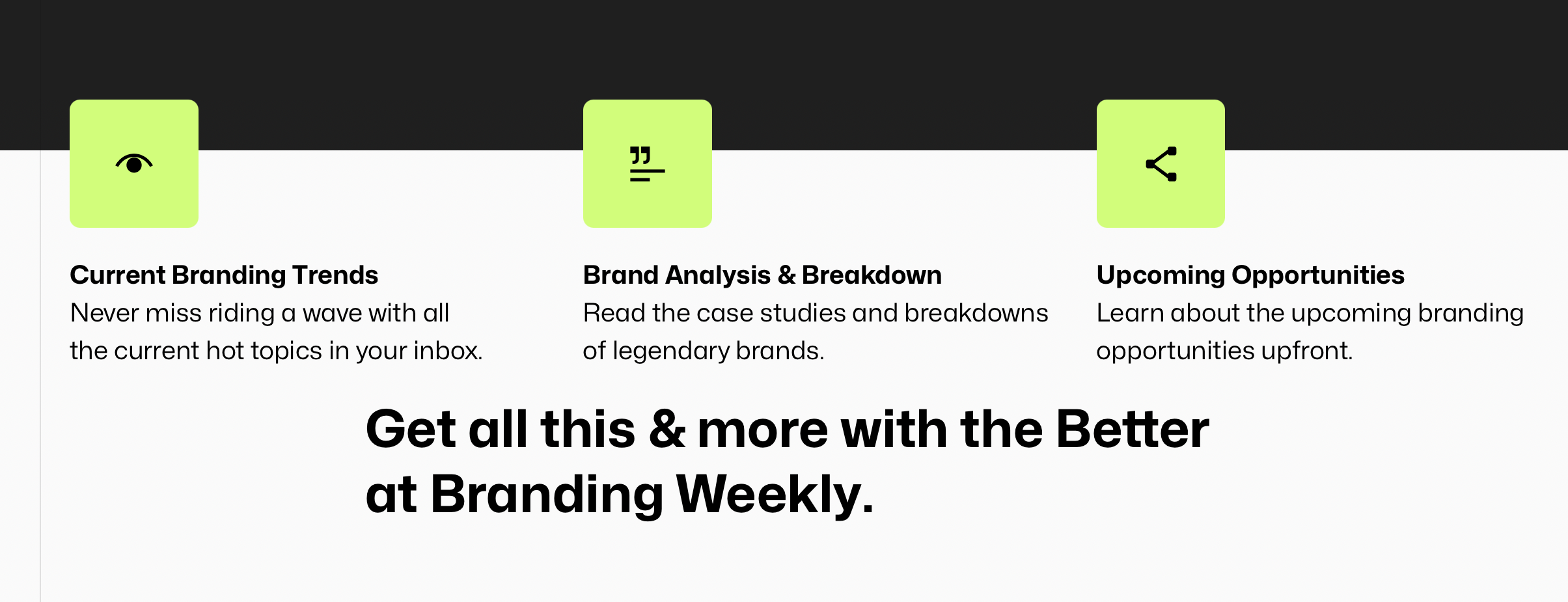 Better at Branding Weekly