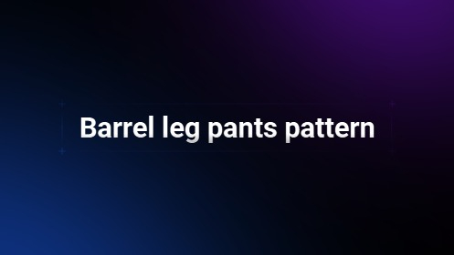 Barrel Leg Pants 
