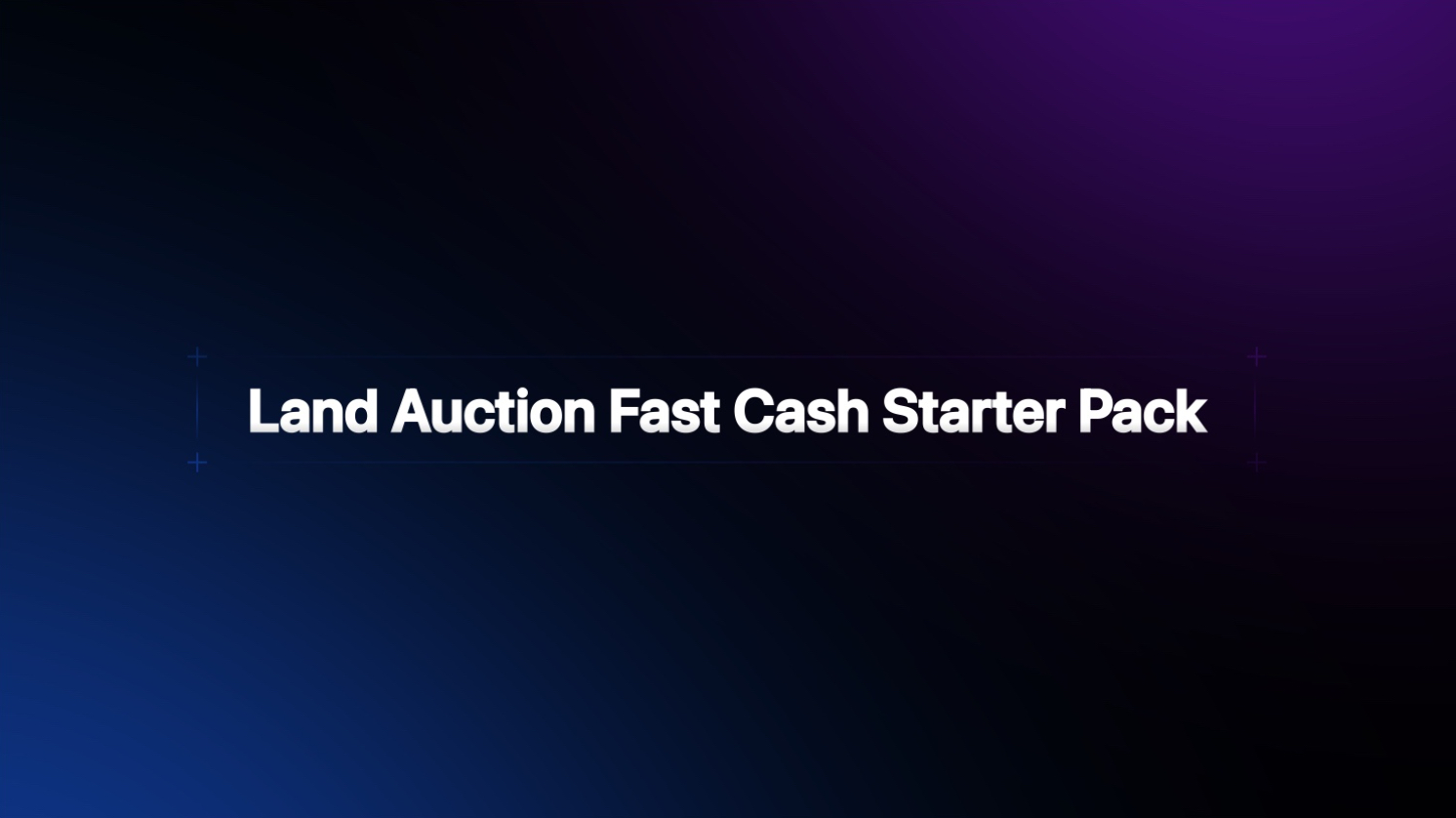 Land Auction Fast Cash