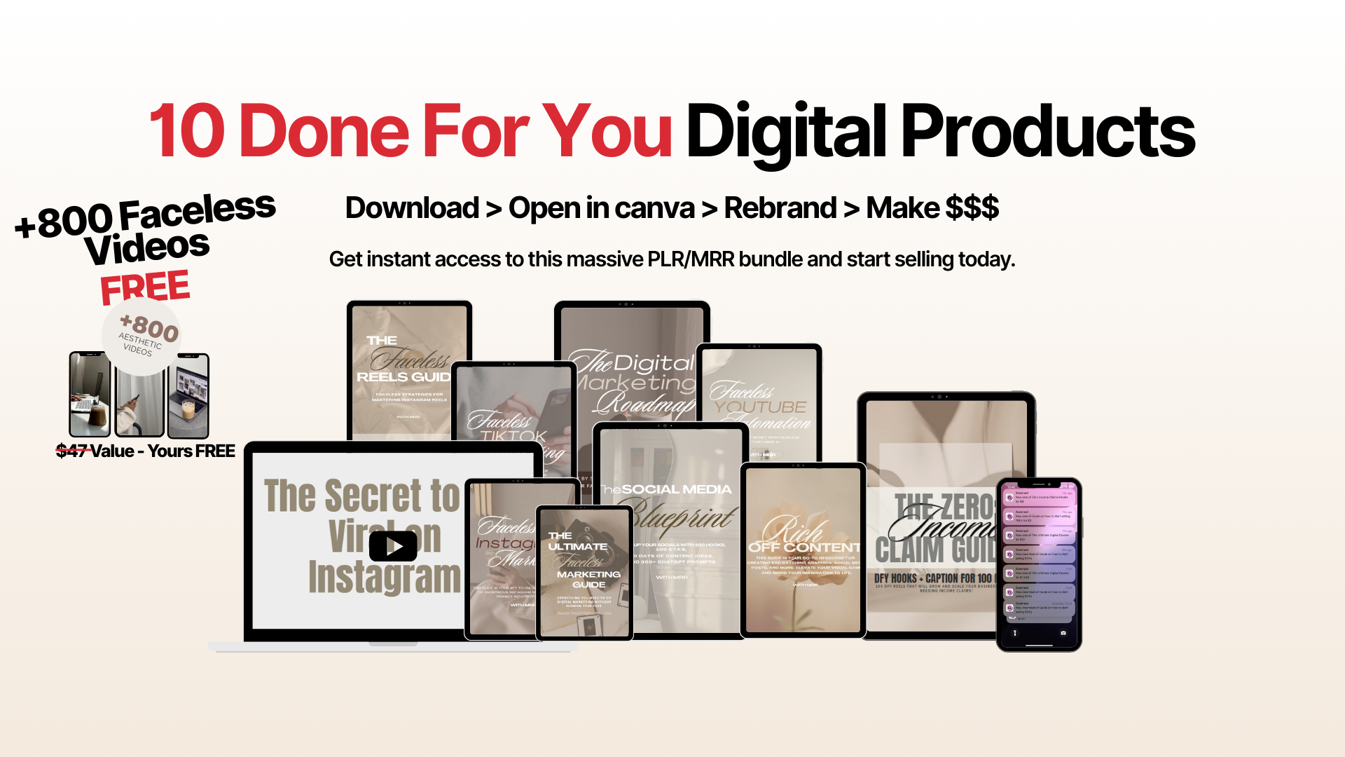 10 Done For You Product
