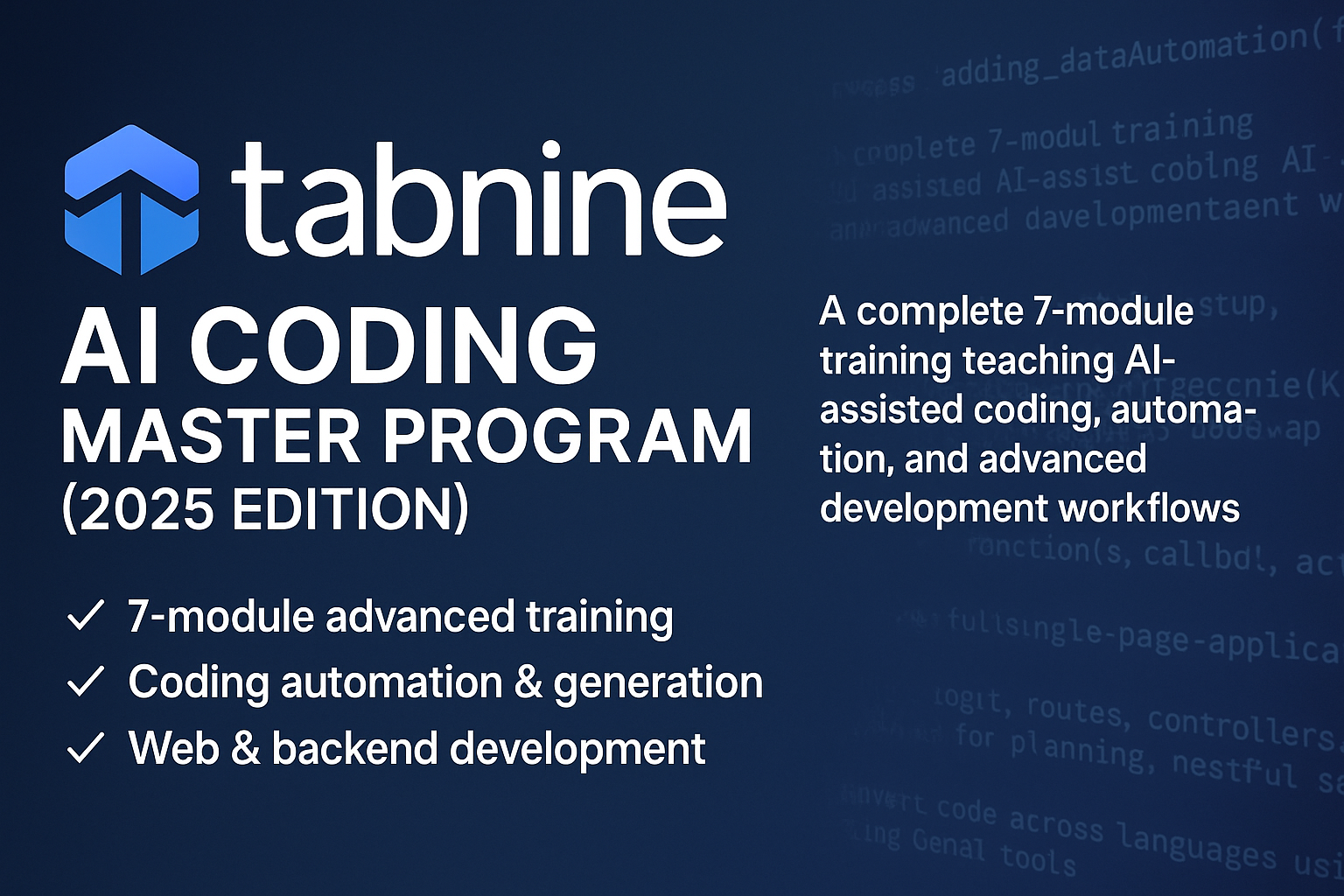 Tabnine Master Program