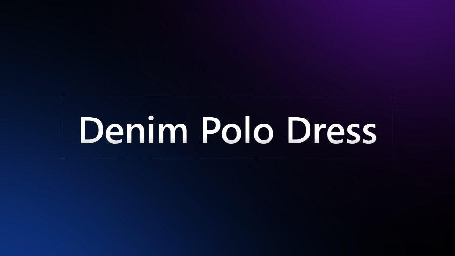 Denim Polo Dress
