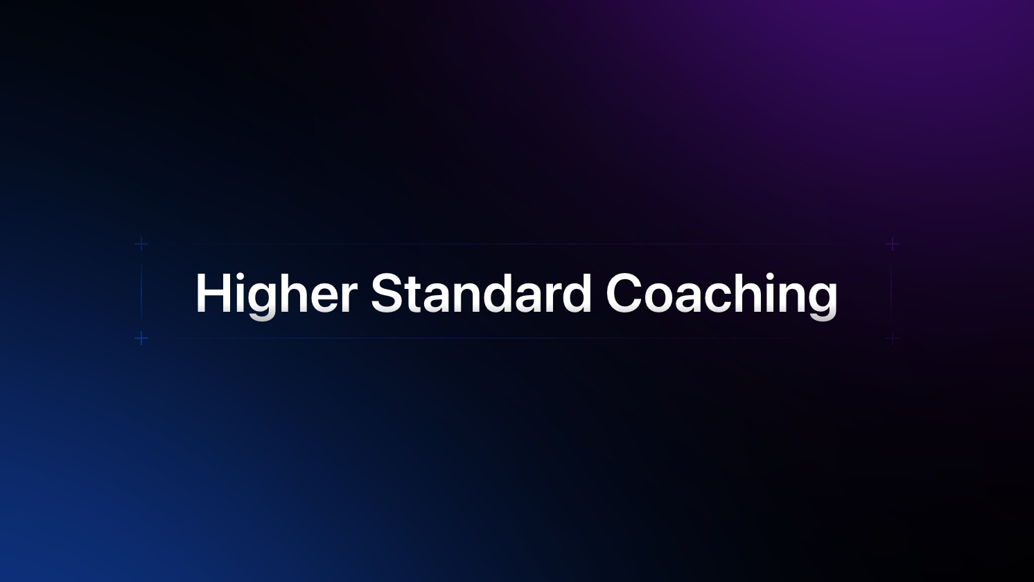 Higher Standard community 