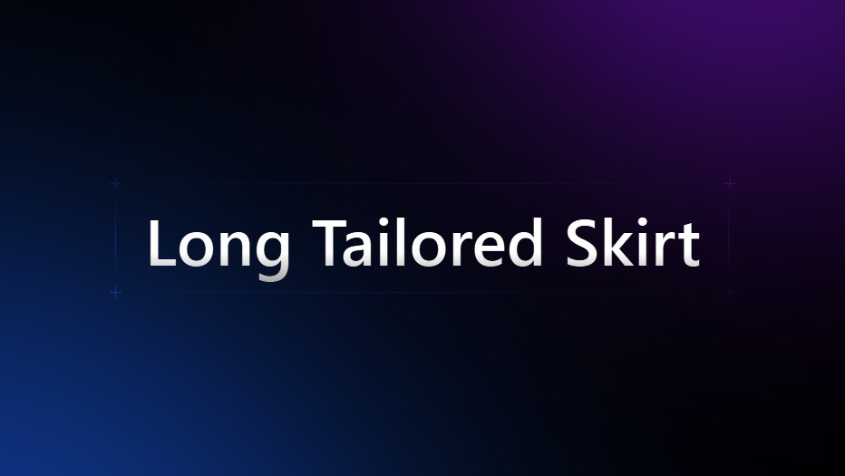 Long Tailored Skirt