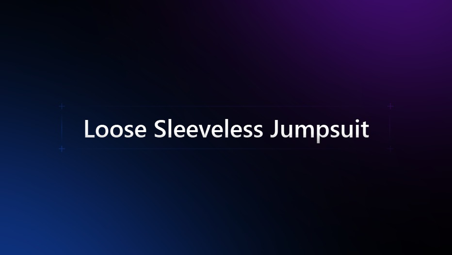 Loose Sleeveless Jumpsuit