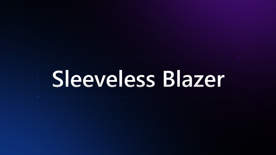 Sleeveless Blazer