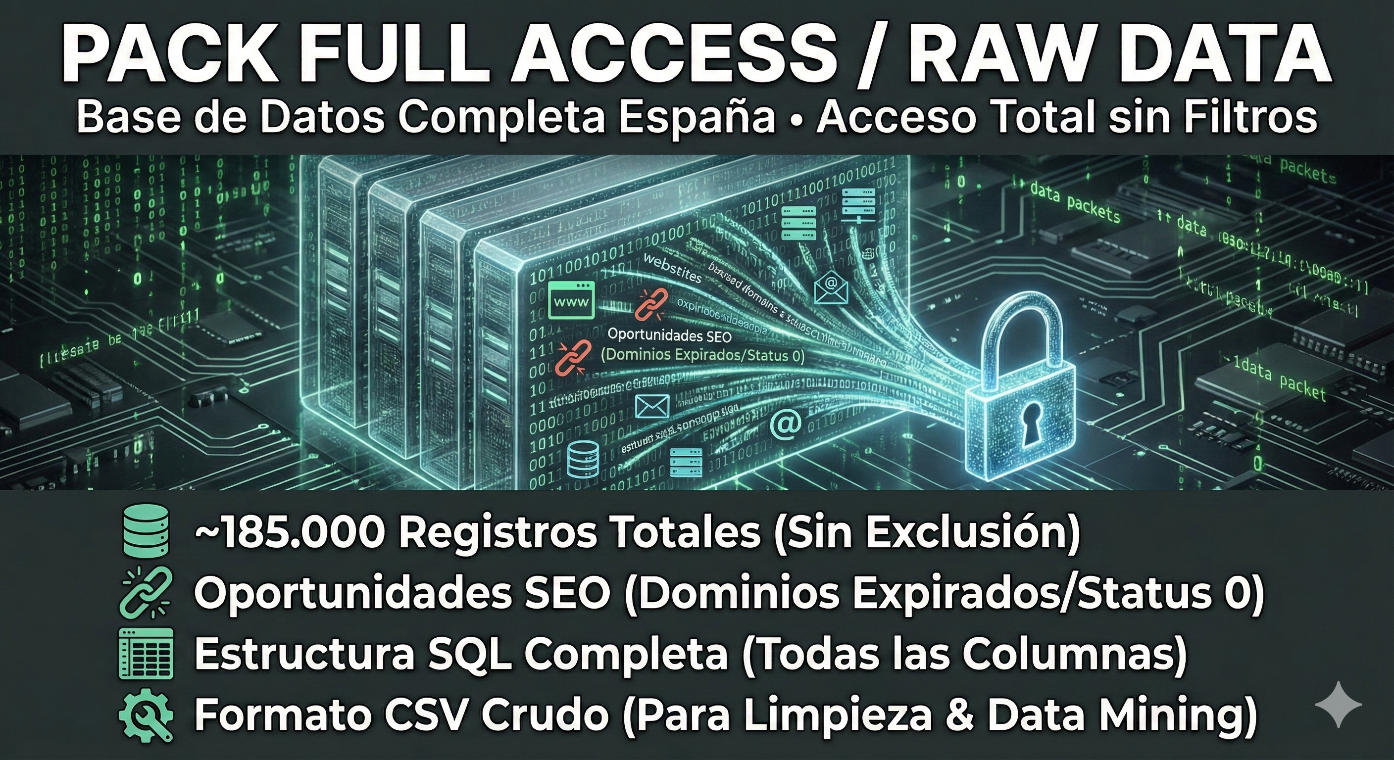 Datos de 88k Webs españolas