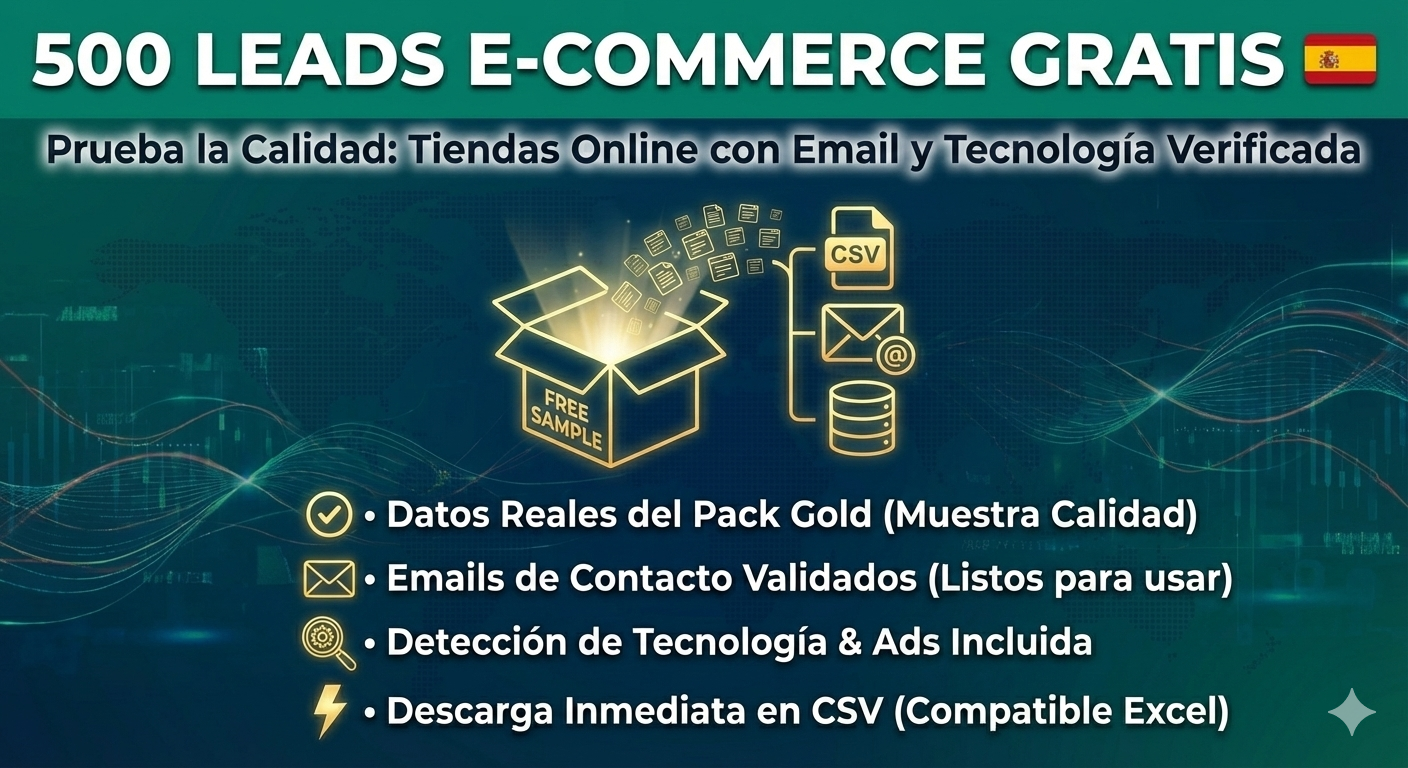 500 Leads E-commerce Gratis