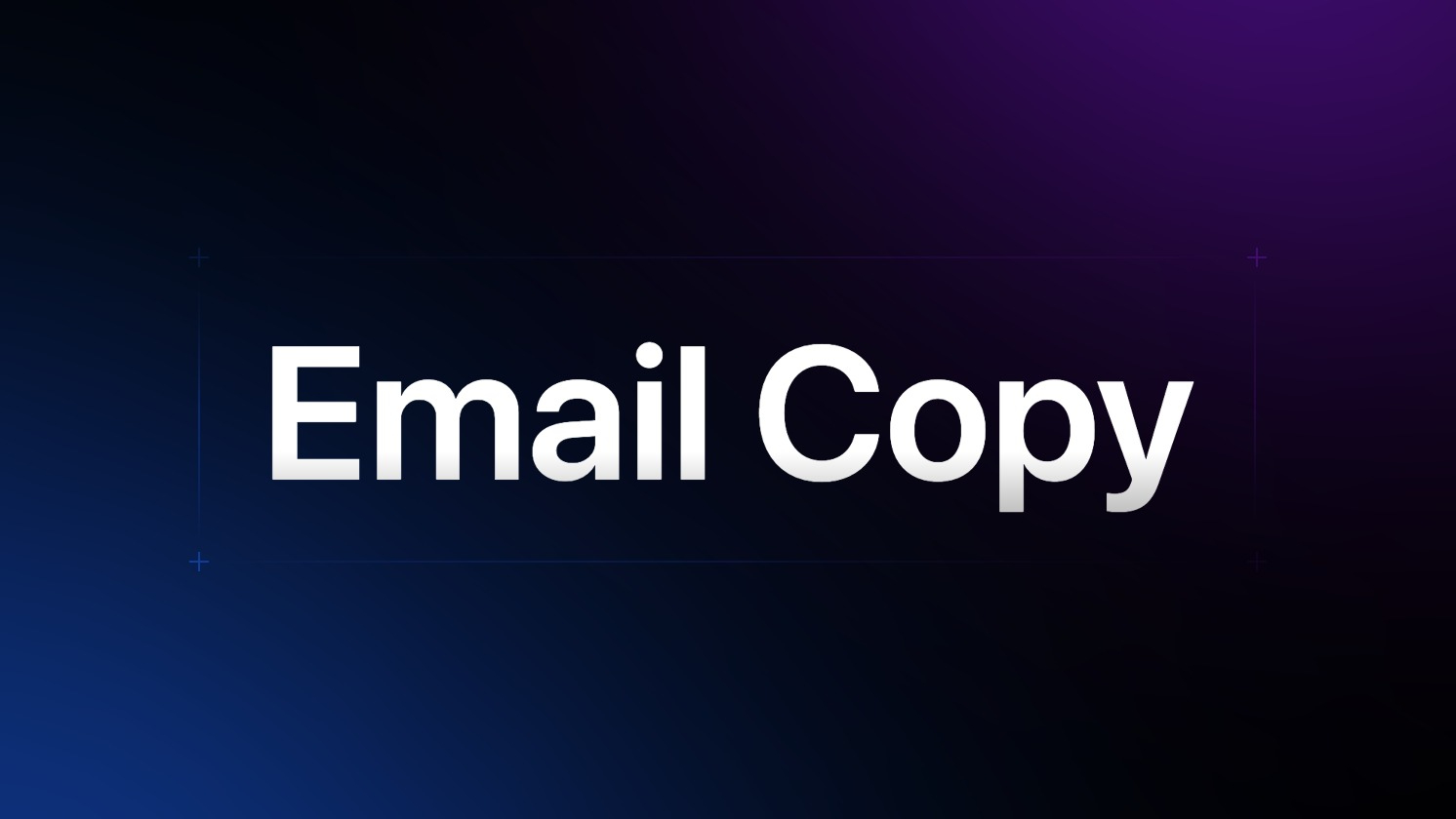Email Copy
