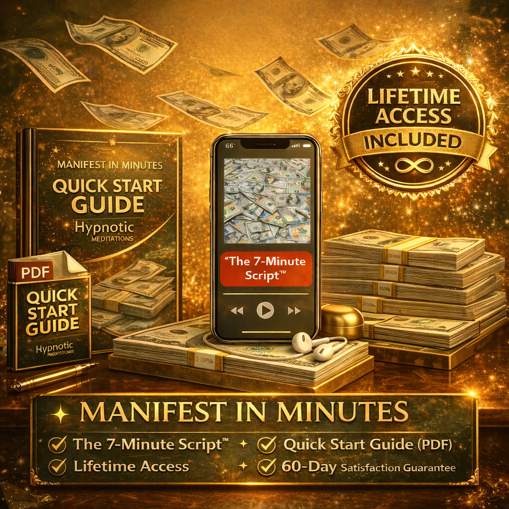 ✨ 7-Minute Script + 3 Bonuses Meditation Audio [Manifest Anything In 7 Minutes]