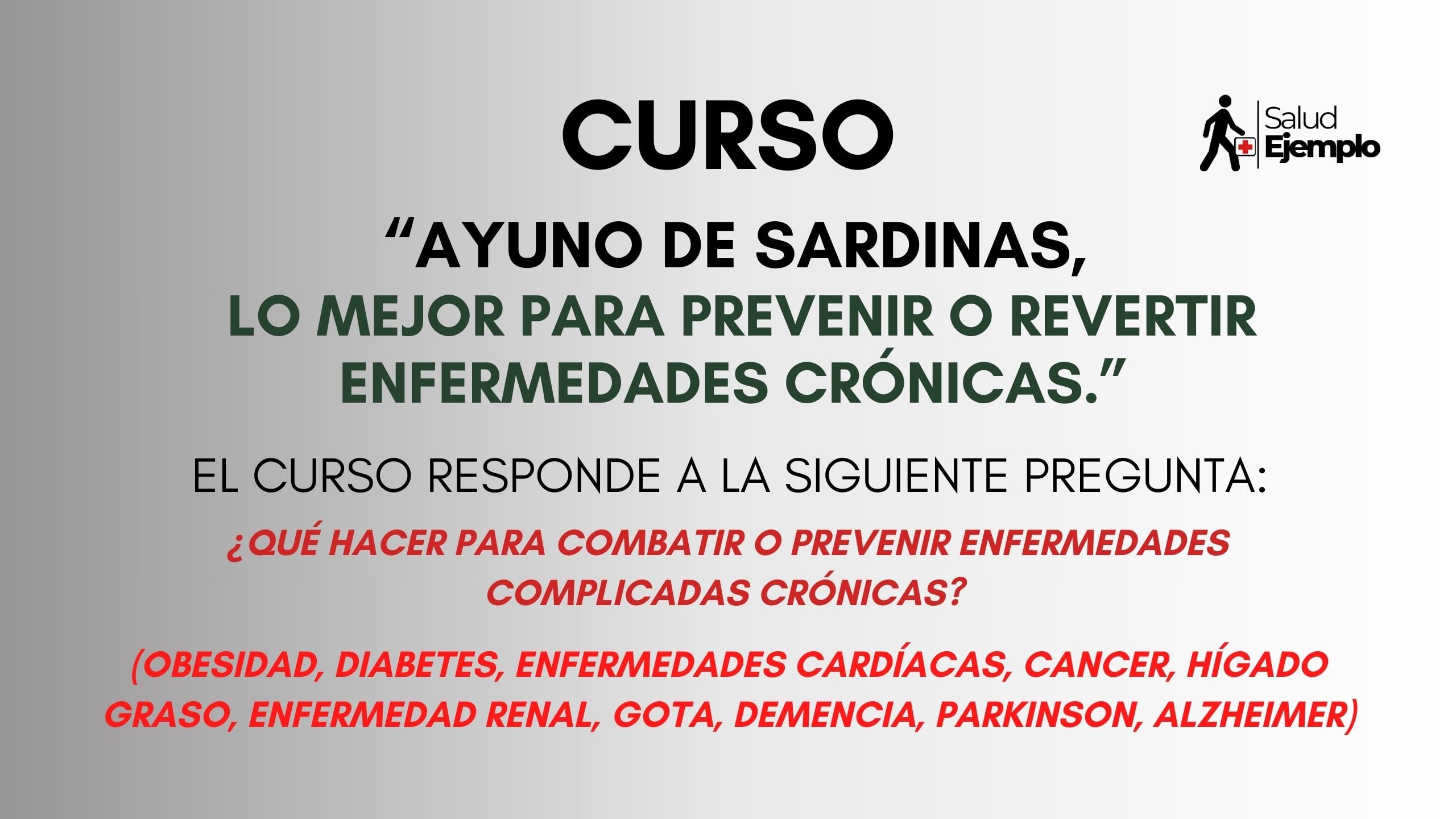 CURSO - AYUNO DE SARDINAS
