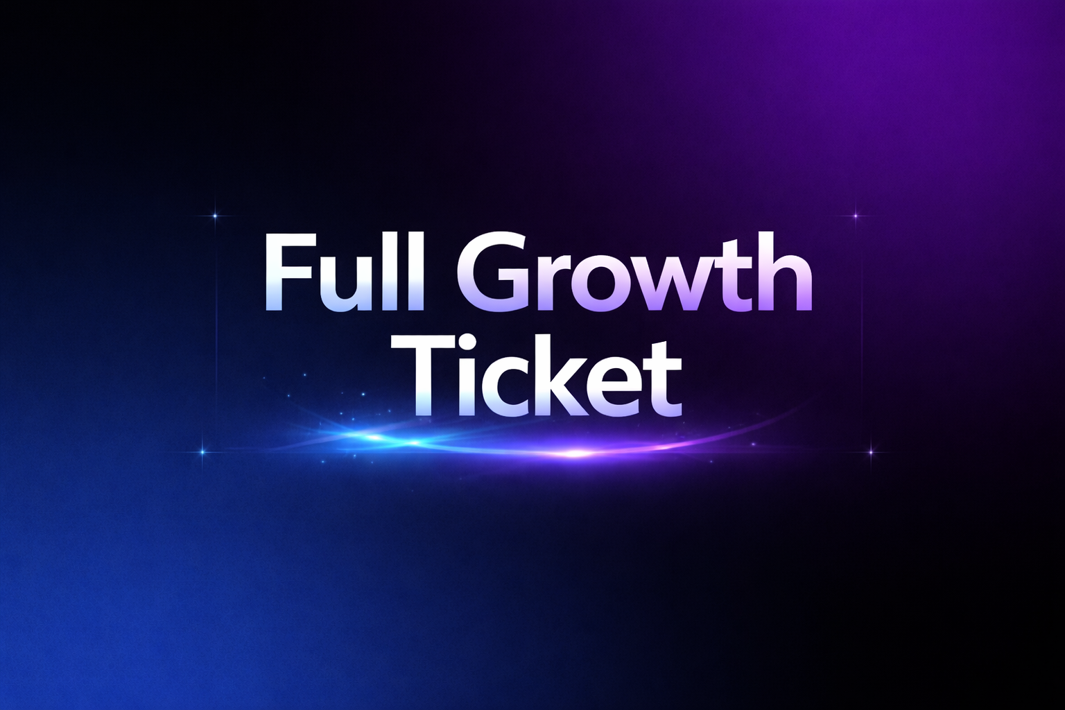 Full event Growth Ticket