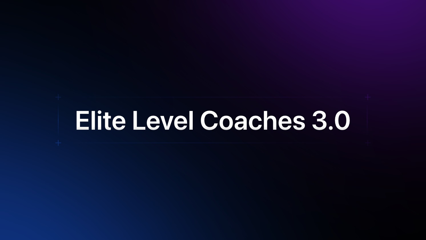 Elite Level Coaches 3.0