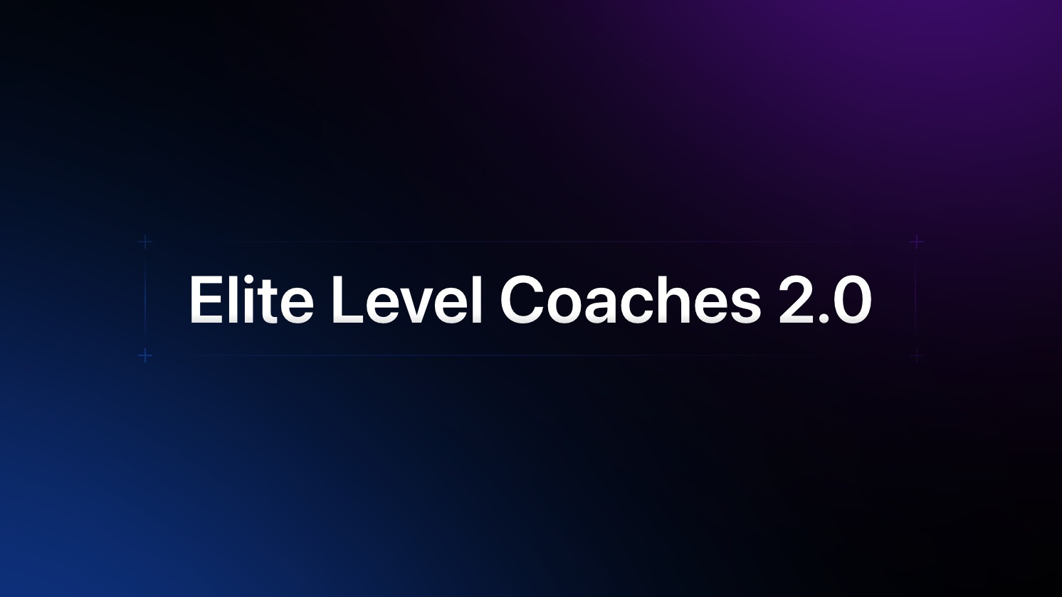 Elite Level Coaches 2.0