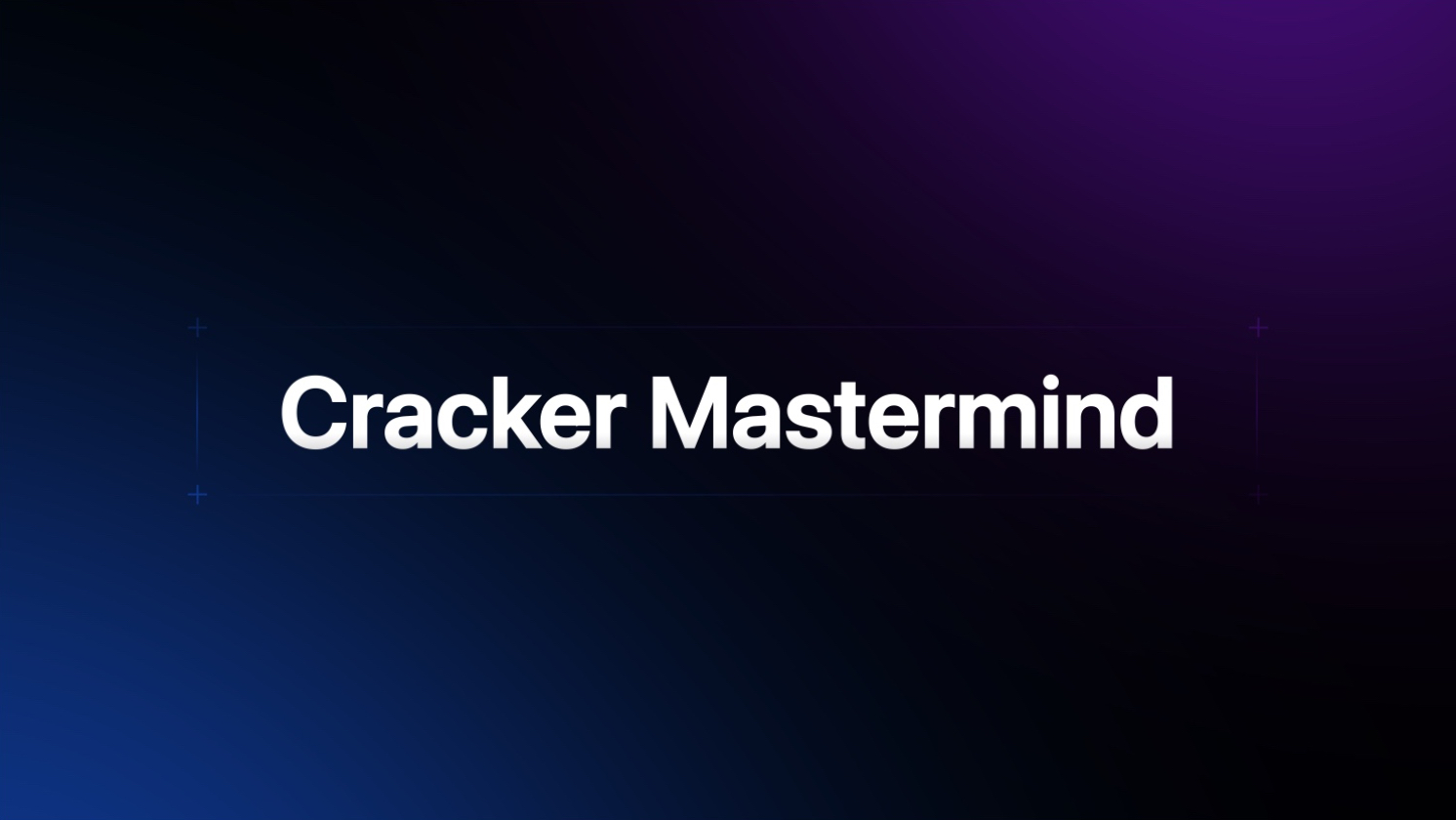 Cracker Mastermind