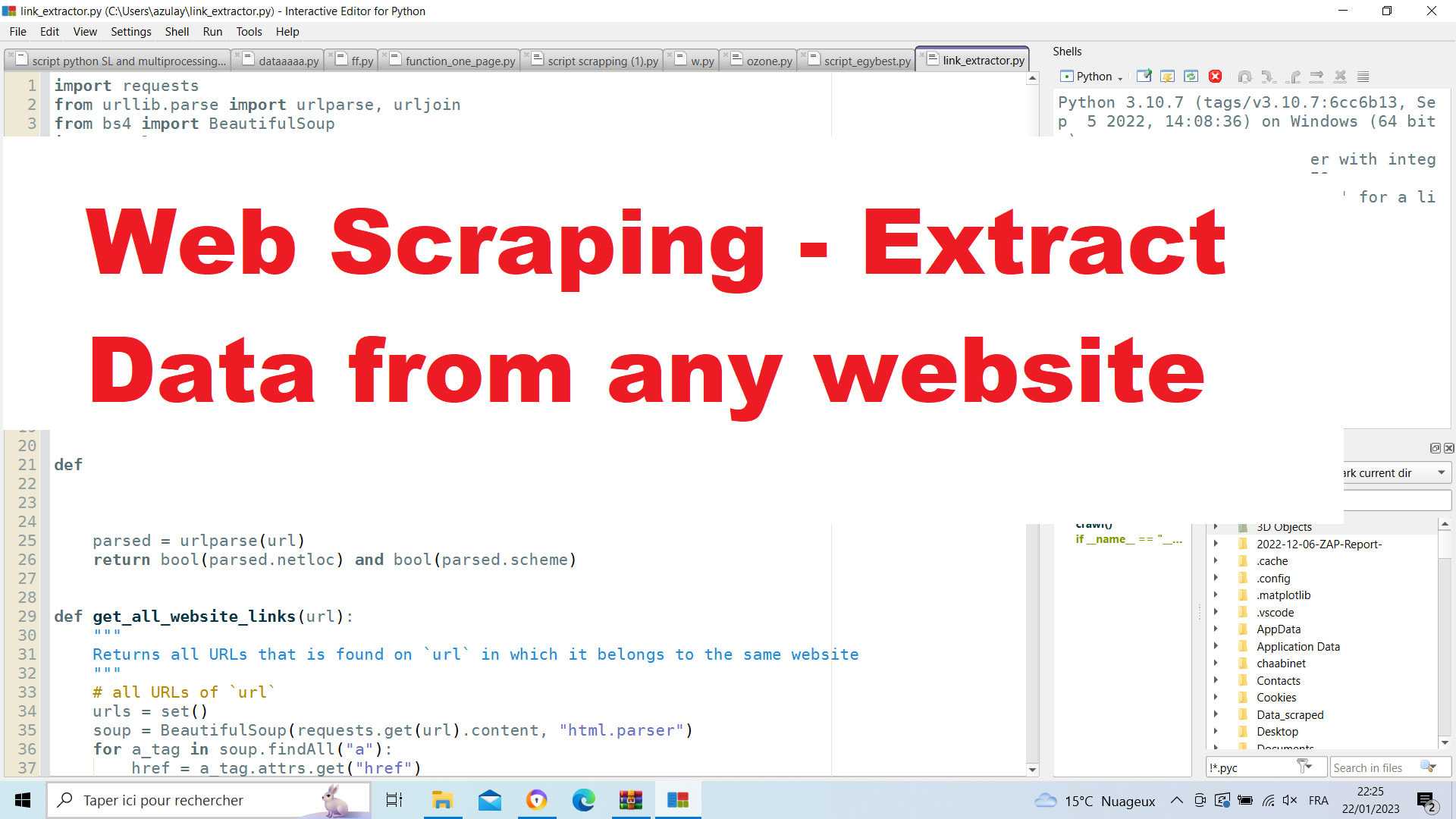 Scapping Data