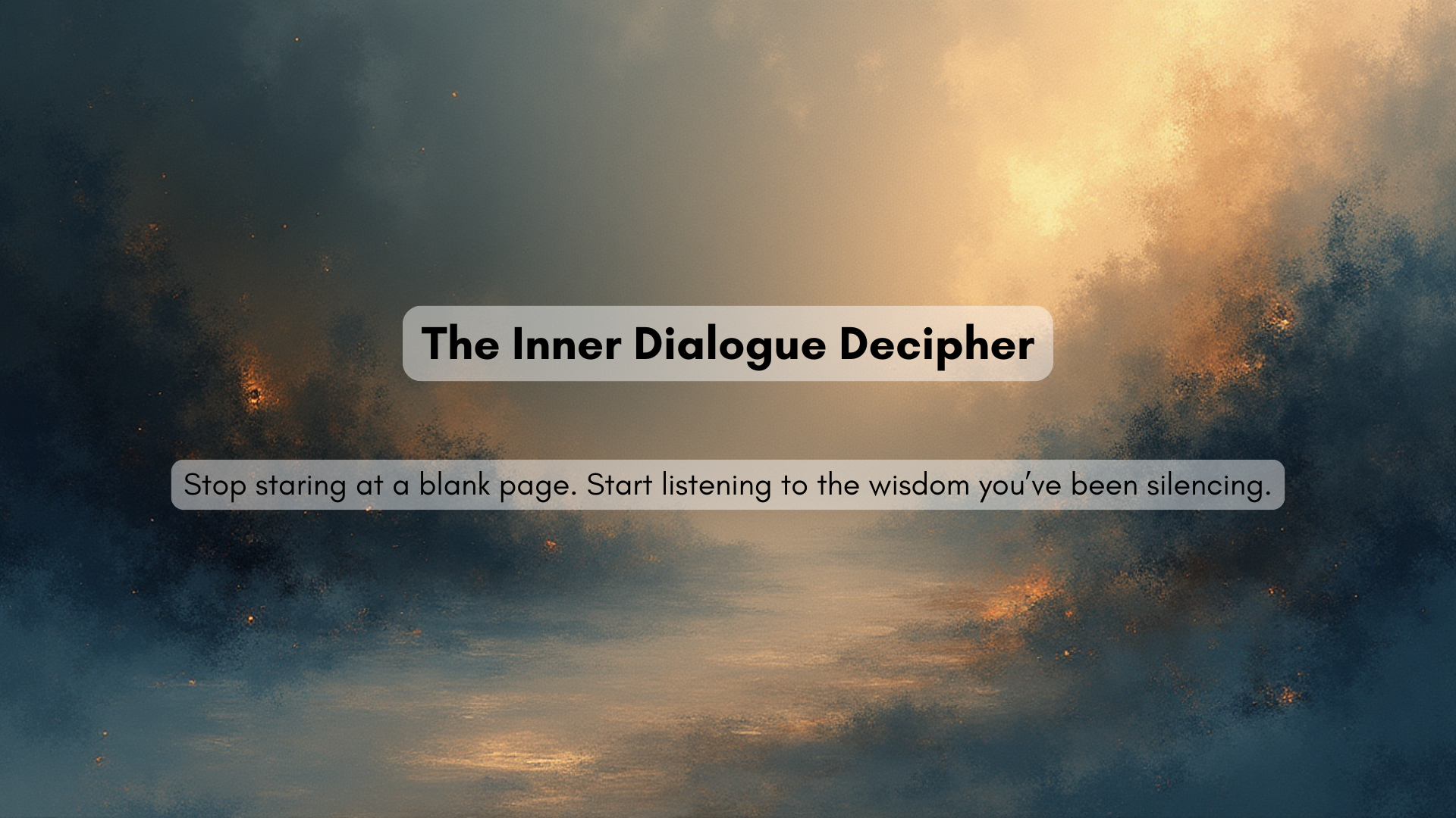 The Inner Dialogue Decipher