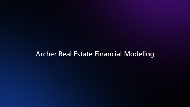 Real Estate Financial Modeling
