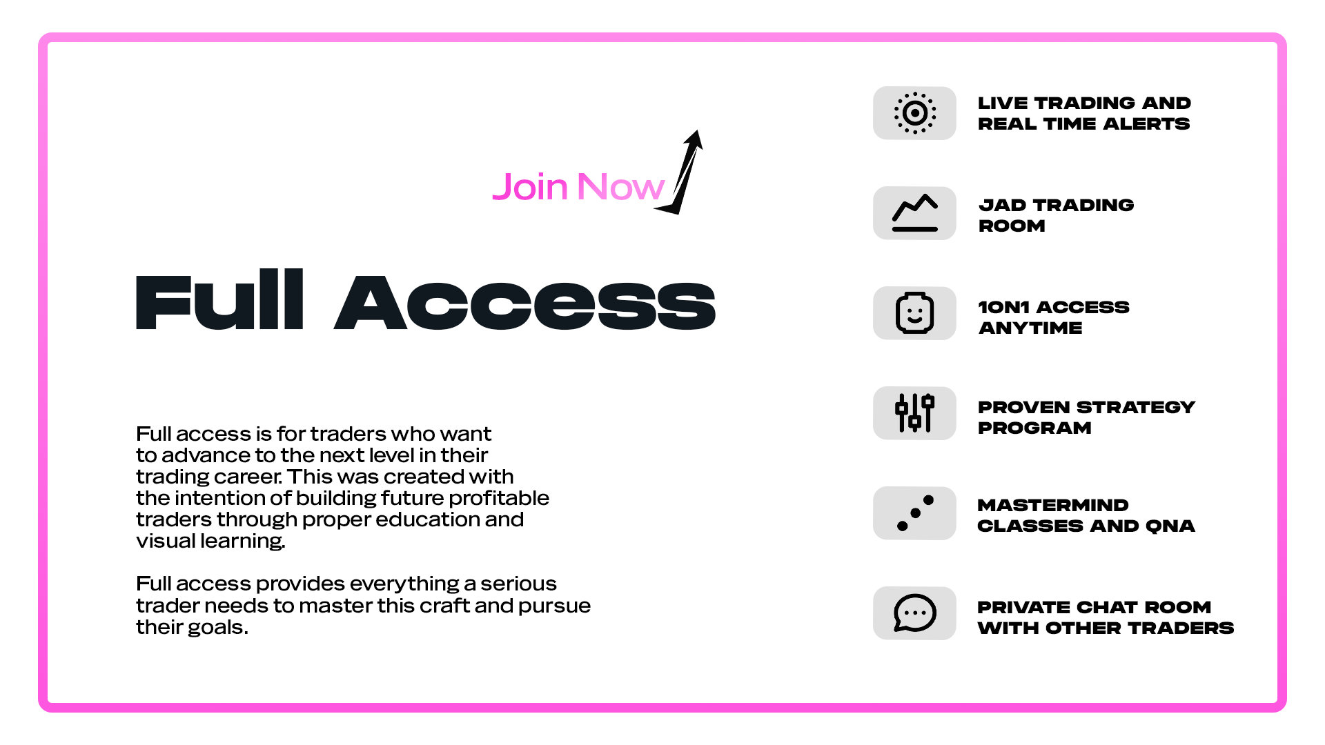 Full Access | JAD Trading