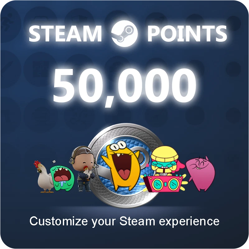 50000 STEAM POINTS 50K