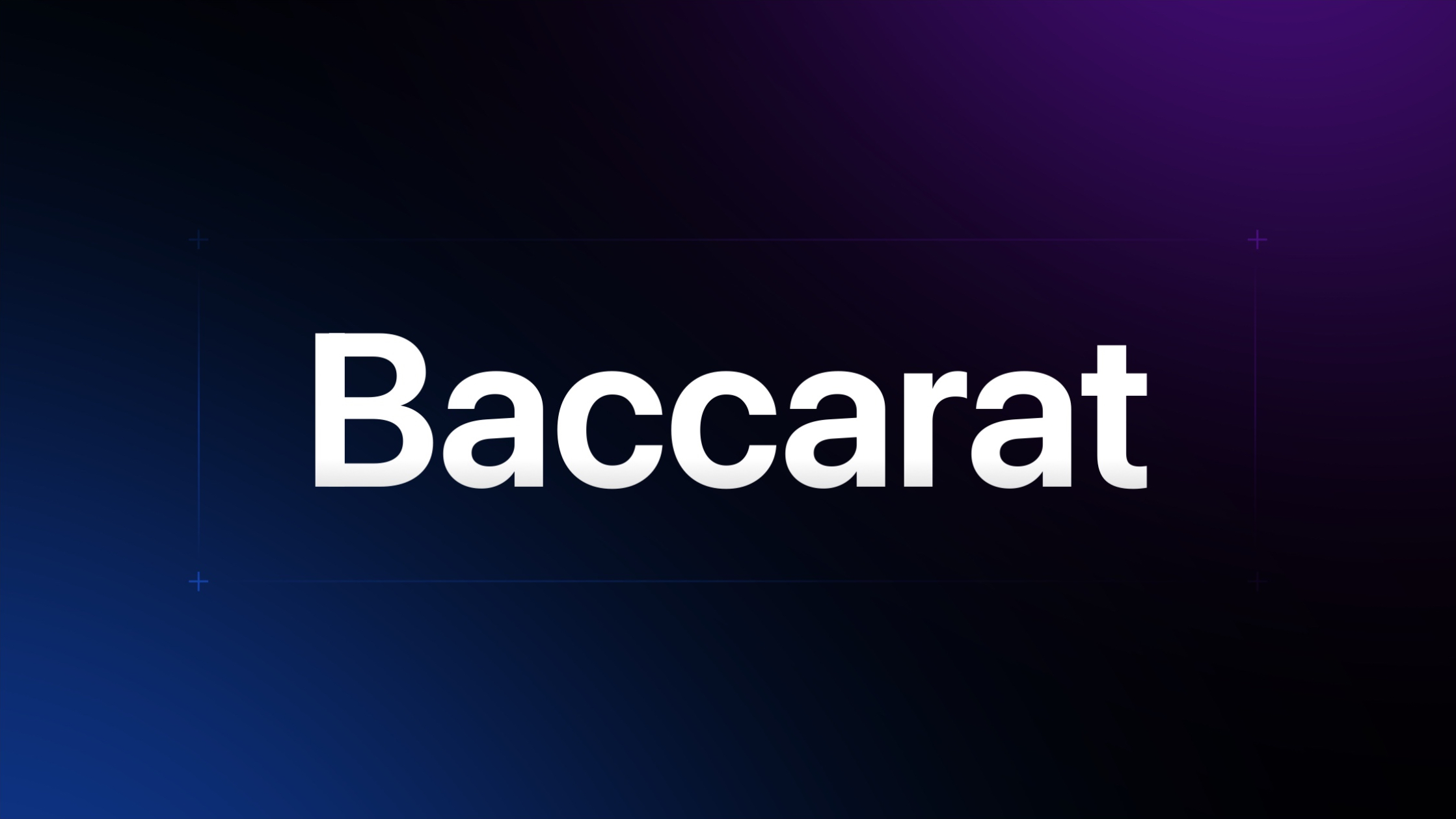 Baccarat 🐲