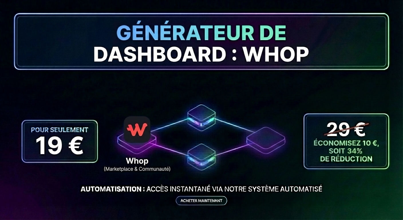 Générateur de Dashboard Whop