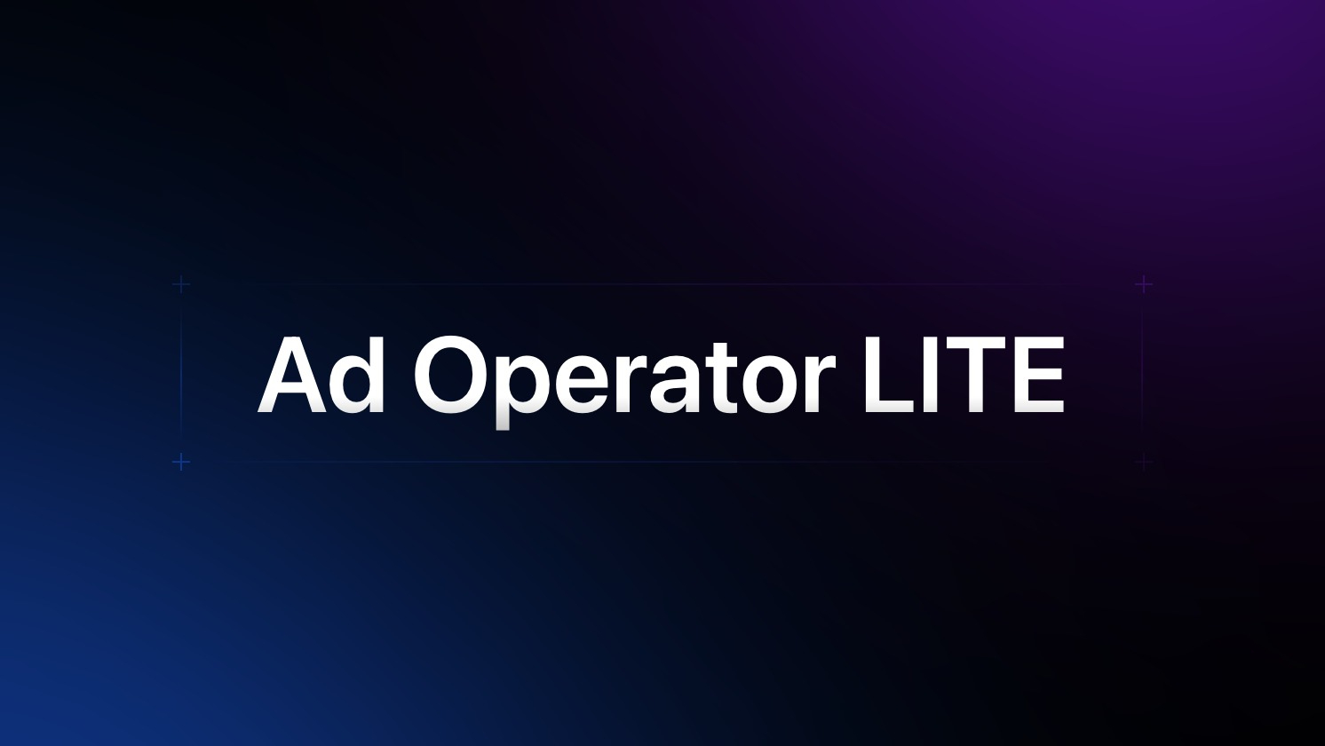 Ad Operator Lite