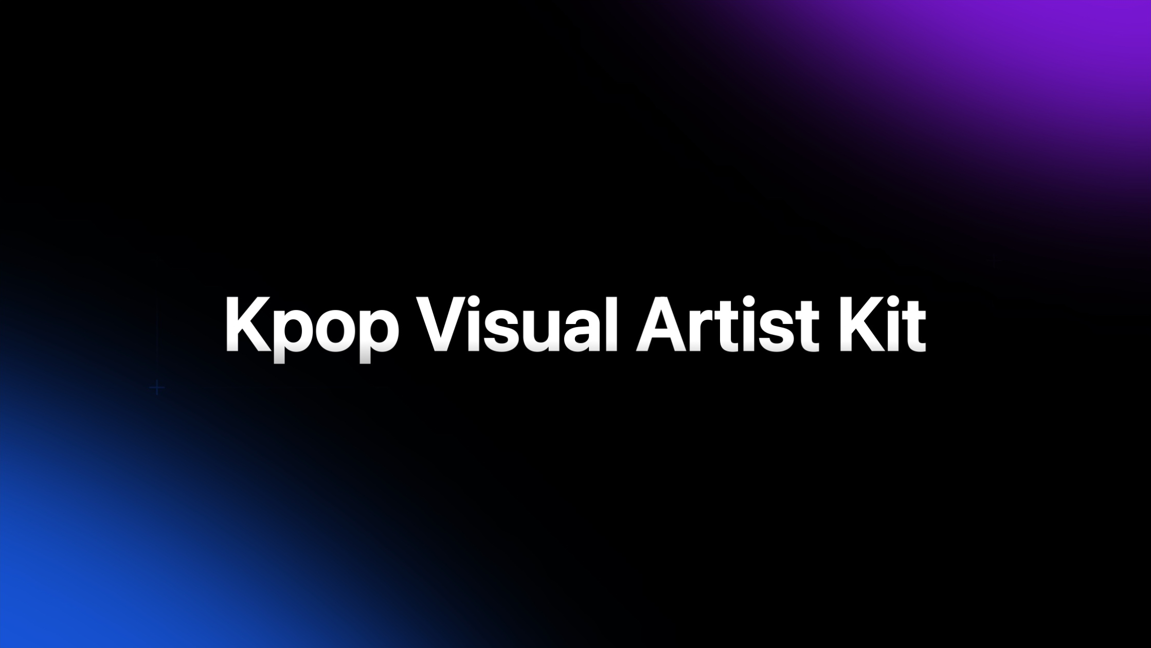 The Kpop Visual Artist Kit