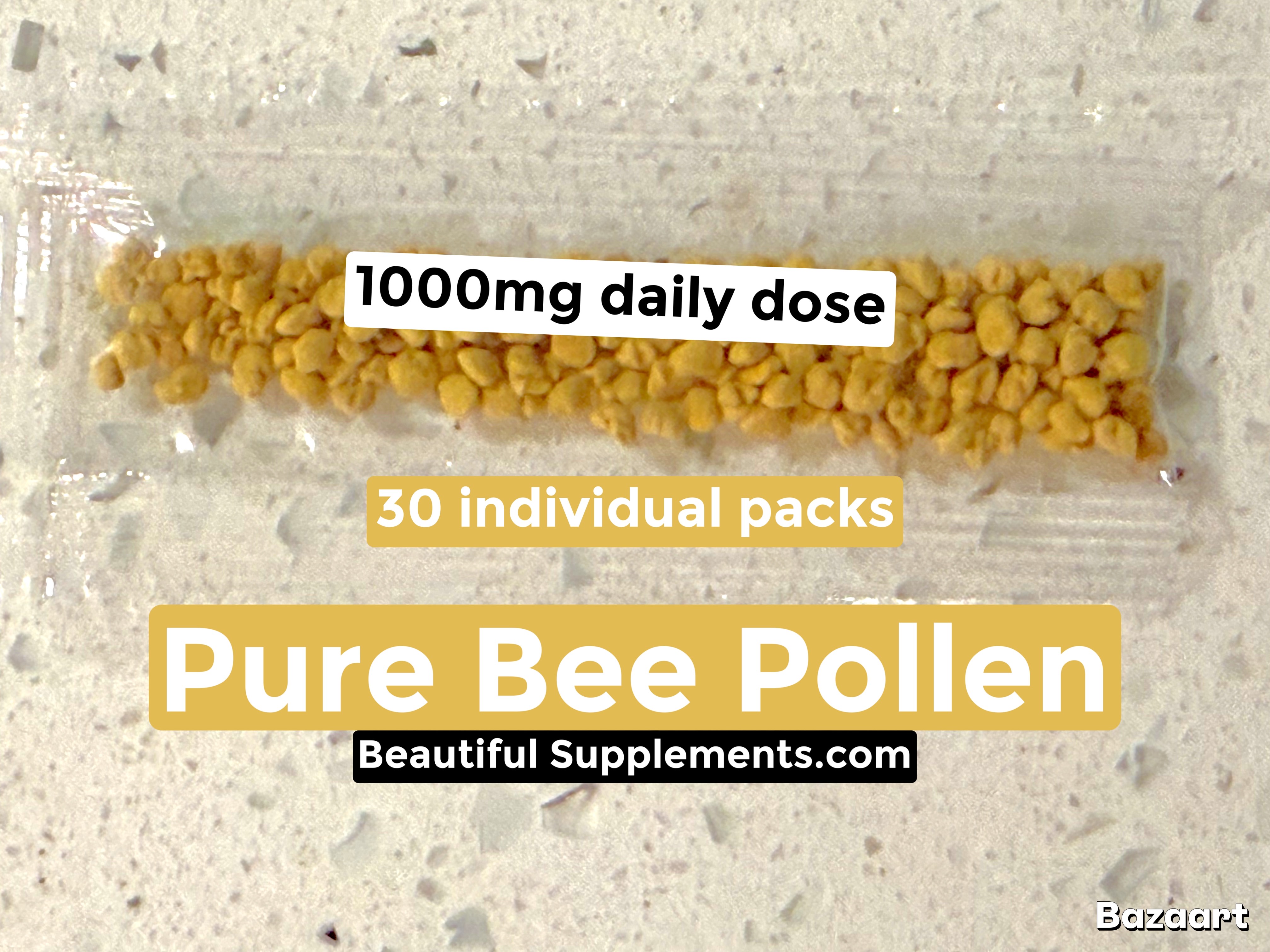 Pure Bee Pollen - 1000mg Daily
