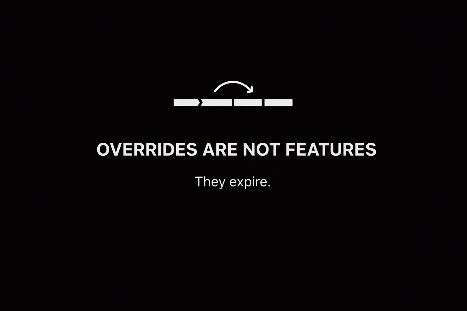 Override & Exception Governanc