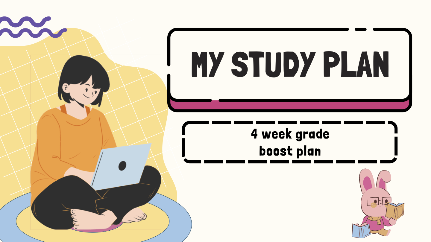 4-Week Grade Boost Study Plan