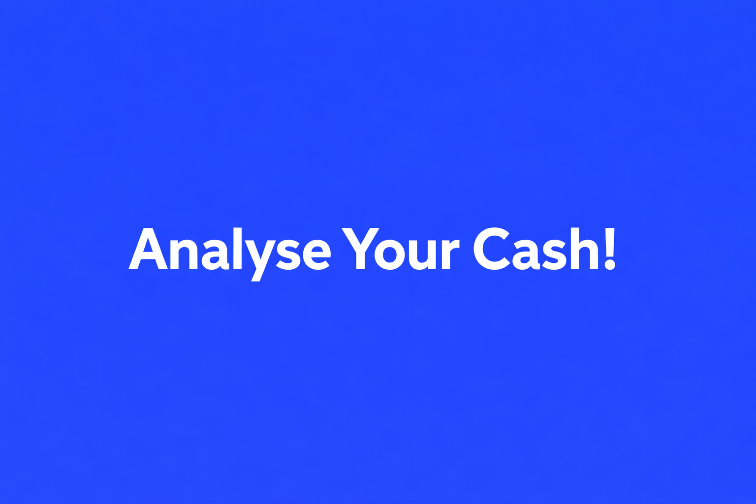 Cashalyse Basic