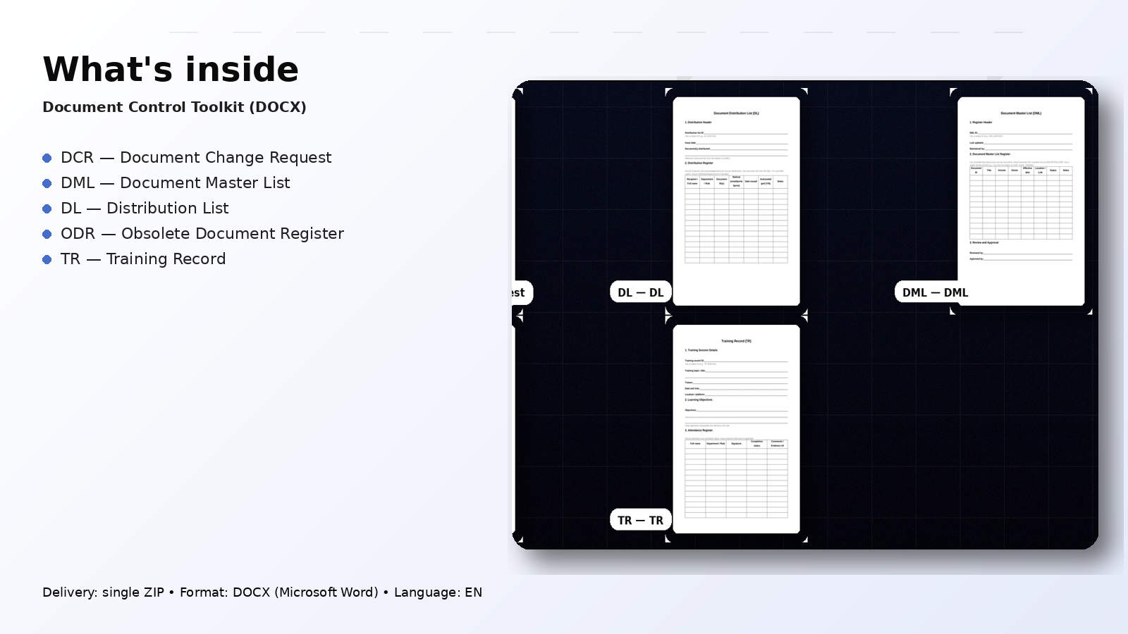 Document Control Toolkit