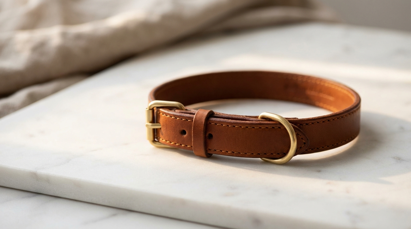 Luxe Leather Frenchie Collar