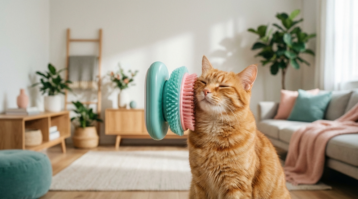 Smart Rotating Cat Self-Groomer