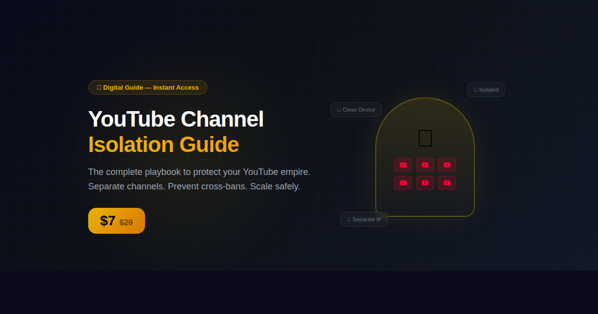 YouTube Channel Isolation Guide