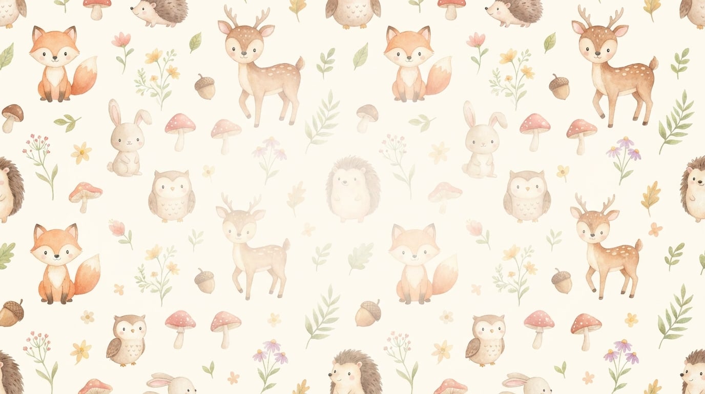 Woodland Dreams Seamless Pattern