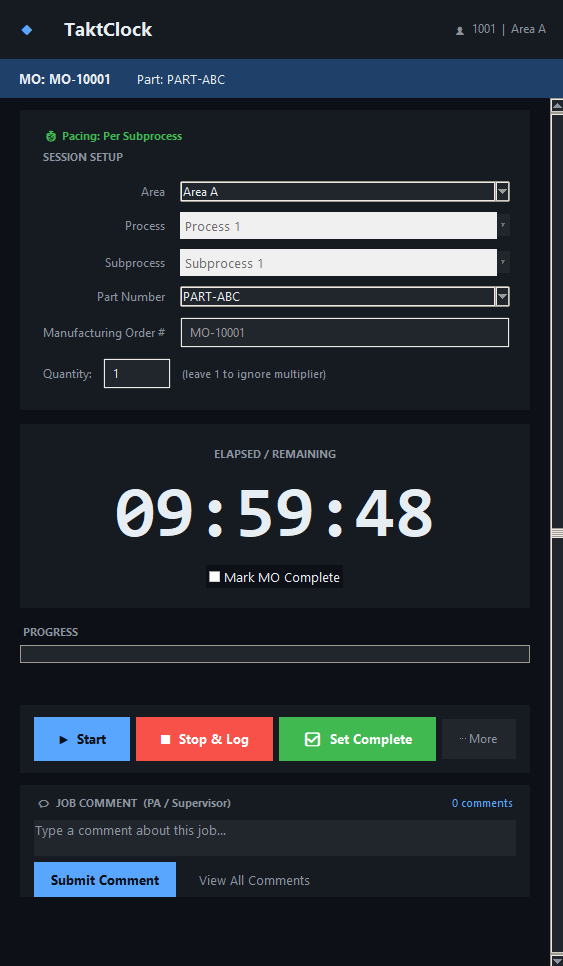 Taktclock Starter