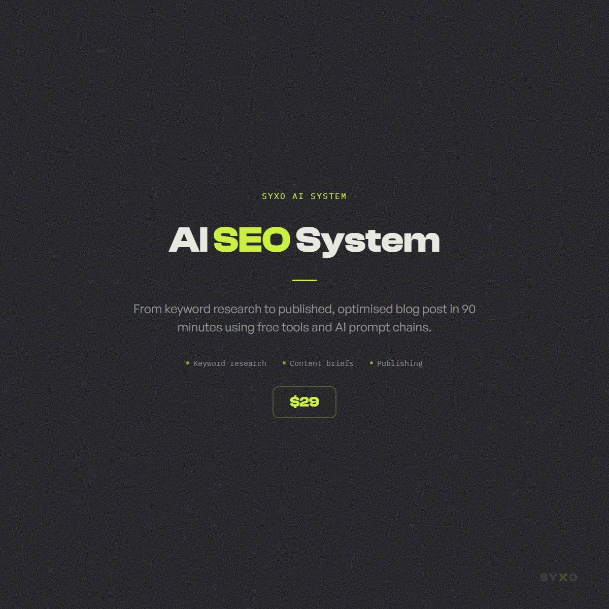 AI SEO System