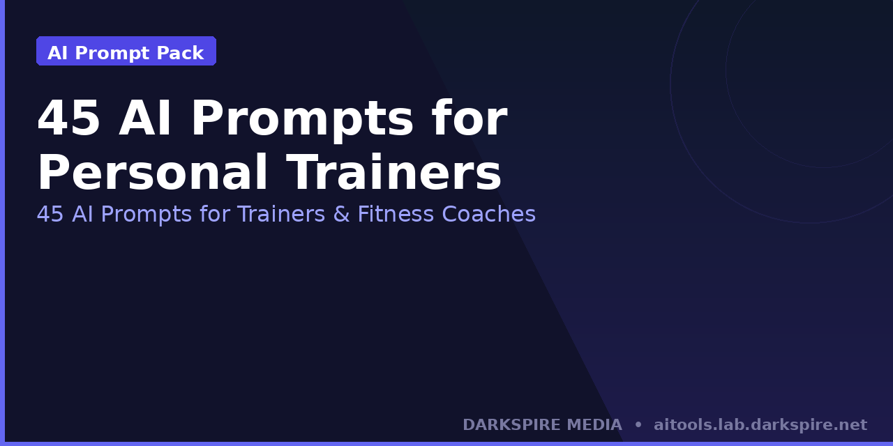 45 AI Prompts for Personal Trainers